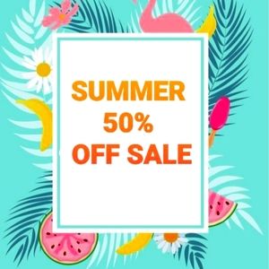 50% off all summer